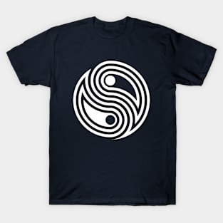 Modern Yin Yang symbol T-Shirt